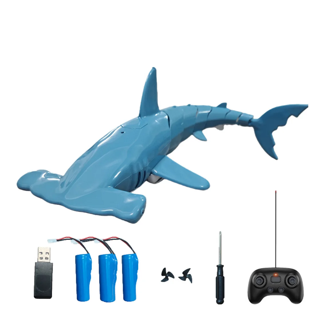 2.4G Mini Remote Control Hammerhead Shark RC Toy Underwater Diving Swimming Fish Realistic Bionic Water Toy for Pool Bathtub Kid
2.4G Mini Remote Control Hammerhead Shark RC Toy Underwater Diving Swimming Fish Realistic Bionic Water Toy for Pool Bathtub Kid