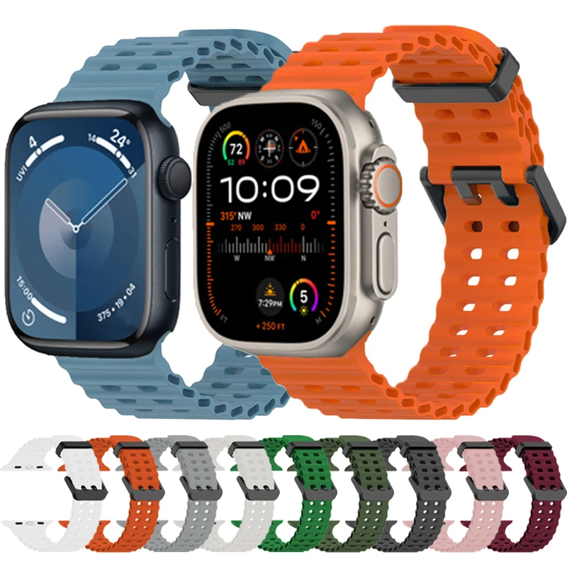 Ремешок морской для Apple Watch Series 9 8 7 6 Ultra 2, спортивный силиконовый браслет для iWatch 49 мм 45 мм 41 мм 44 мм 40 мм 38 мм 42 мм
Ремешок морской для Apple Watch Series 9 8 7 6 Ultra 2, спортивный силиконовый браслет для iWatch 49 мм 45 мм 41 мм 44 мм 40 мм 38 мм 42 мм