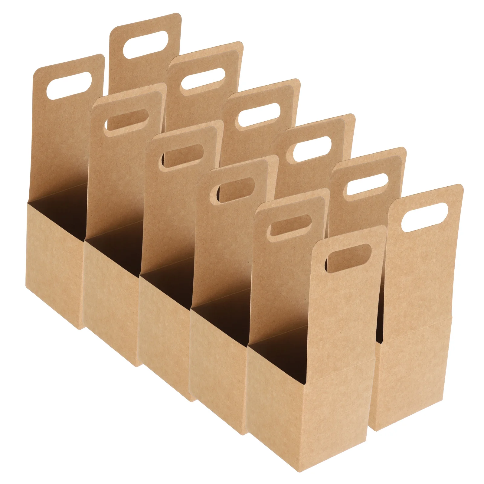 10pcs Disposable Drink Carrier with Handle, Kraft Paperboard Cup Holder for Hot or Cold Drinks, To Go Coffee Cup Holders
10pcs Disposable Drink Carrier with Handle, Kraft Paperboard Cup Holder for Hot or Cold Drinks, To Go Coffee Cup Holders