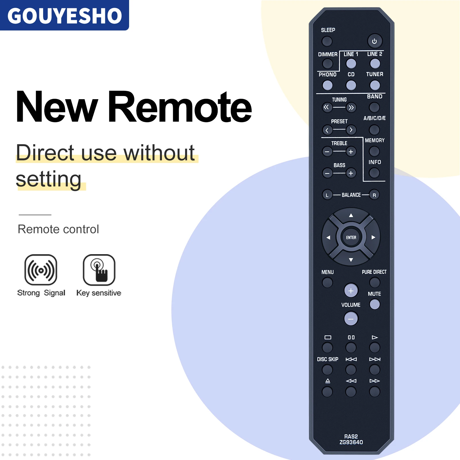 Новый пульт дистанционного управления RAS2 ZG93640 для встроенного усилителя природного звука Yamaha A-S201
Новый пульт дистанционного управления RAS2 ZG93640 для встроенного усилителя природного звука Yamaha A-S201