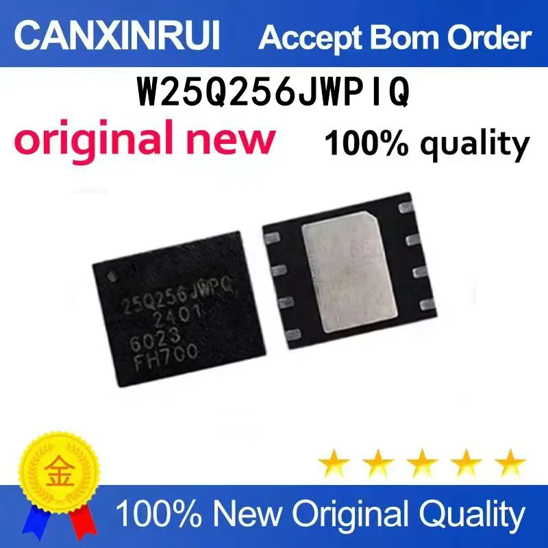 (5-100 pieces)Brand new original W25Q256JWPIQ screen printed 25Q256JWPQ packaged QFN memory chip IC
(5-100 pieces)Brand new original W25Q256JWPIQ screen printed 25Q256JWPQ packaged QFN memory chip IC