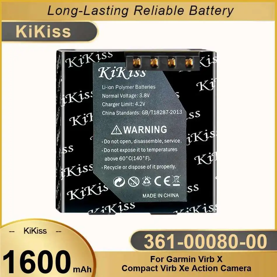 Аккумулятор для спортивной камеры 361-00080-00 1600 мАч для экшн-камеры Garmin Virb X Compact Virb XE
Аккумулятор для спортивной камеры 361-00080-00 1600 мАч для экшн-камеры Garmin Virb X Compact Virb XE