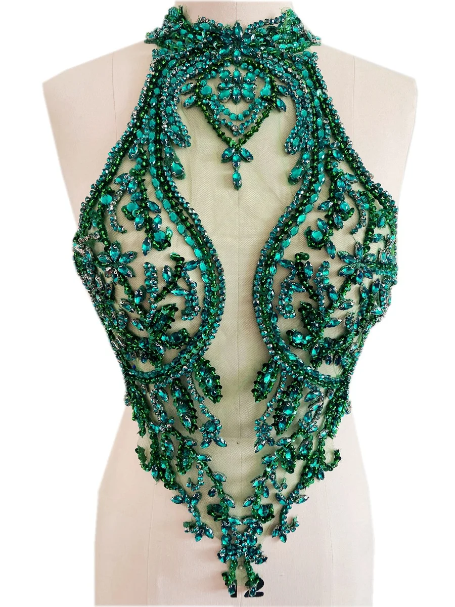 Luxury Beaded Lace Trim Heavy Sequins Rhinestones for Extravagant Stage Costumes Pageant and Halter Evening Dress Accessories
Luxury Beaded Lace Trim Heavy Sequins Rhinestones for Extravagant Stage Costumes Pageant and Halter Evening Dress Accessories
