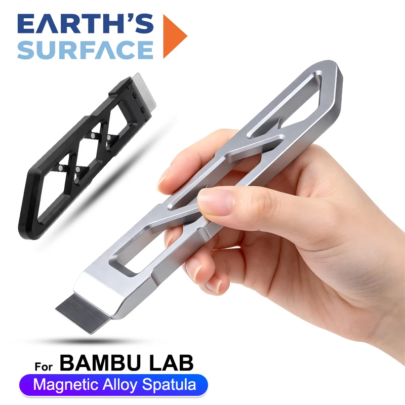 Official Original Magnetic Alloy Scraper Mag-Alloy Print Bed Tool For Bambu Lab 3D Printer Durable Remover Spare Parts Printing
