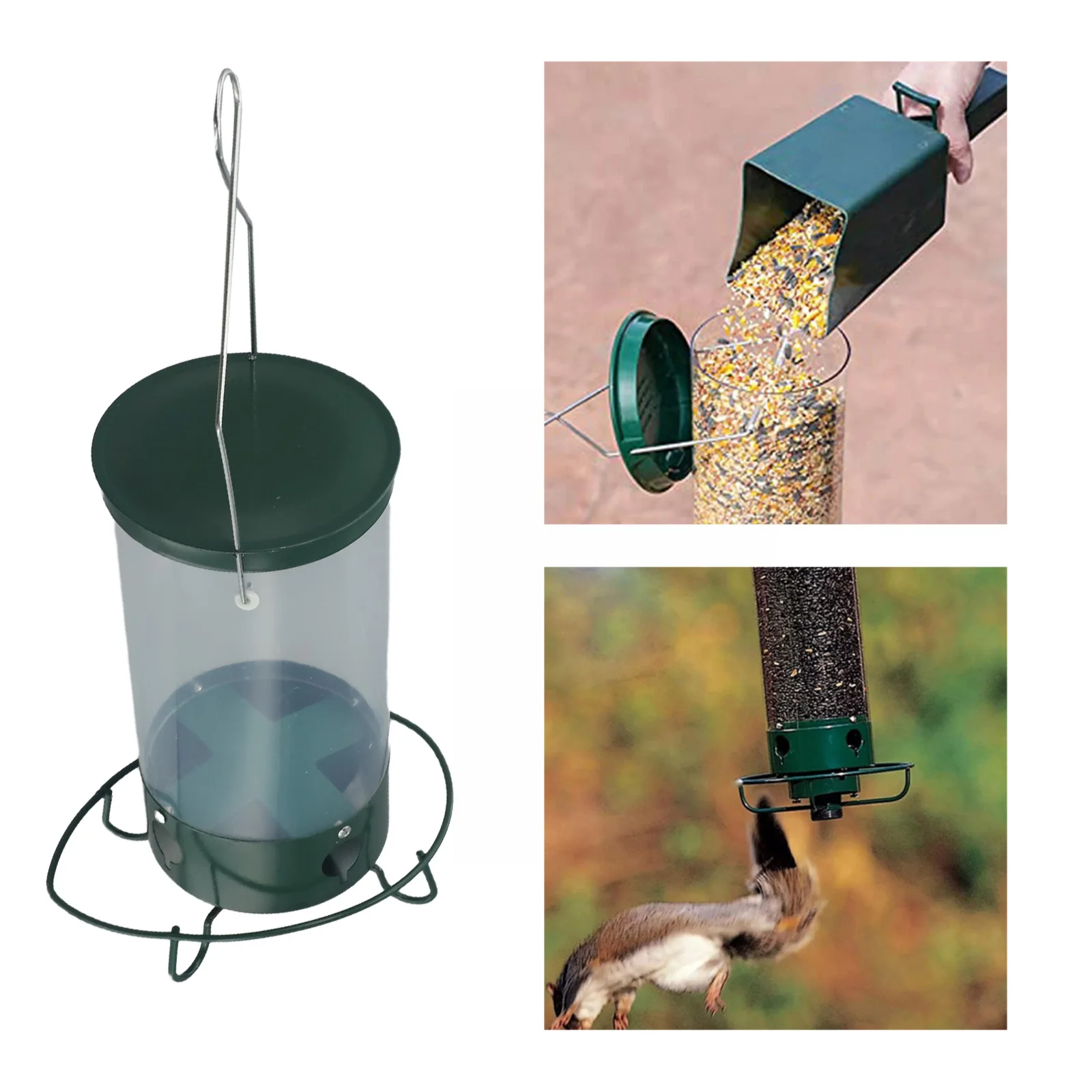 Squirrel-Proof Wild Bird Feeder Bird Feeding Tool Outdoor Garden Wild Bird Feeder Hanging Bird Tableware Pet Supplies
Squirrel-Proof Wild Bird Feeder Bird Feeding Tool Outdoor Garden Wild Bird Feeder Hanging Bird Tableware Pet Supplies