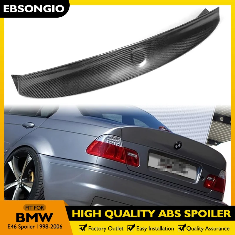 Задний спойлер багажника для BMW 3 серии E46 4-дверного седана 1998-2006, автомобильная Задняя Крышка багажника из углеродного волокна, спойлер с крышкой Highkick Duckbill
Задний спойлер багажника для BMW 3 серии E46 4-дверного седана 1998-2006, автомобильная Задняя Крышка багажника из углеродного волокна, спойлер с крышкой Highkick Duckbill
