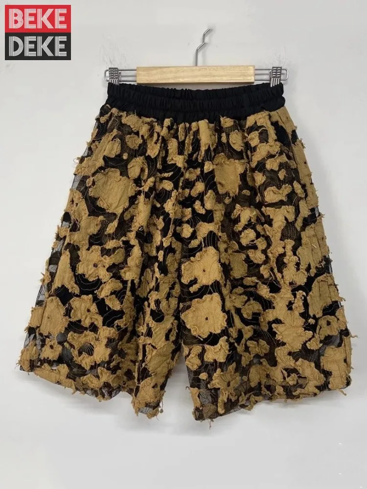 Mens Design Vintage Summer Hawaii Casual Shorts Elastic Waist Loose Fit Knee Length Trousers Tassels Breathable Mesh Shorts Male
Mens Design Vintage Summer Hawaii Casual Shorts Elastic Waist Loose Fit Knee Length Trousers Tassels Breathable Mesh Shorts Male