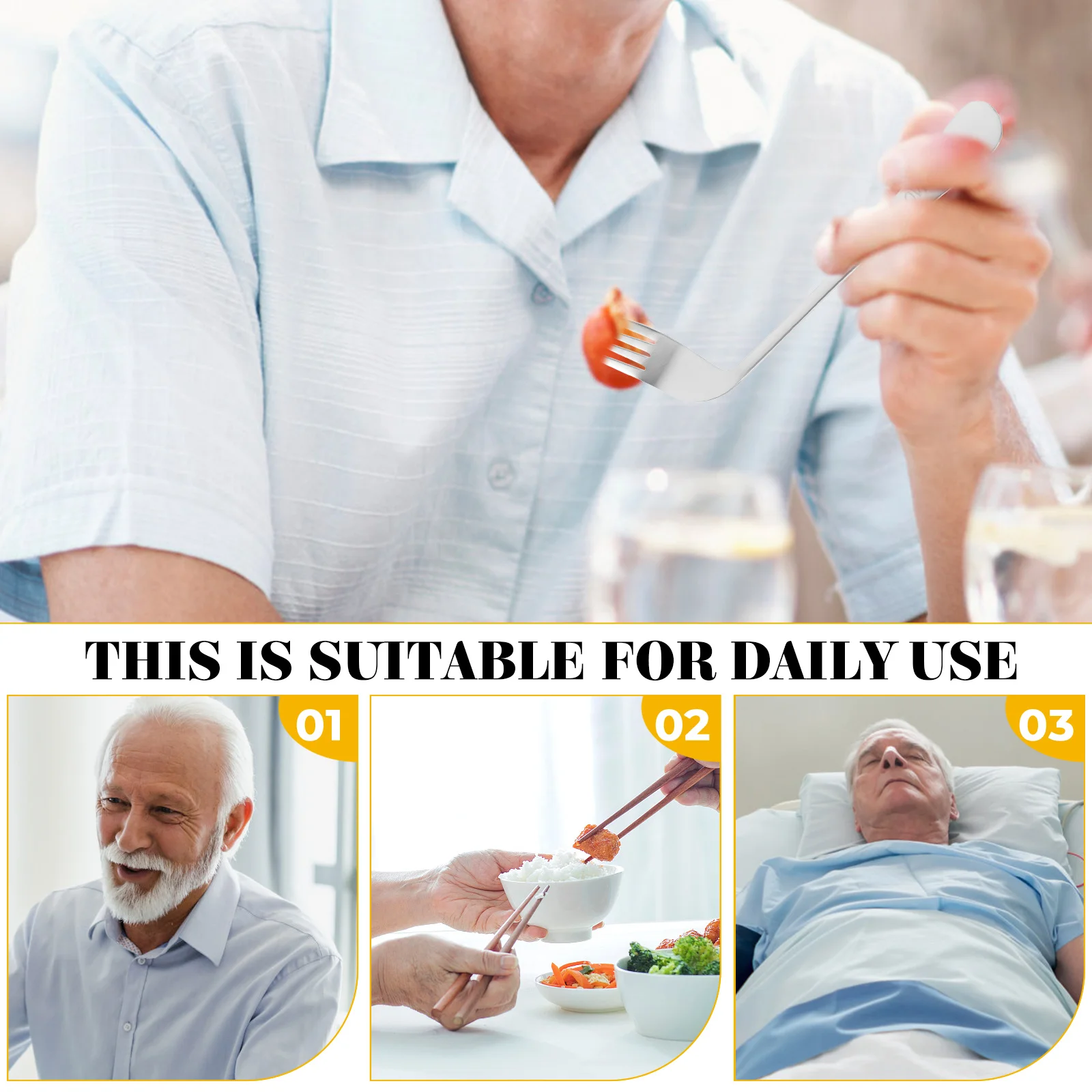 Feeding Fork Right Hand Angled Seafood Disabled Kitchen Utensils Old People Handed Eating Tableware
Feeding Fork Right Hand Angled Seafood Disabled Kitchen Utensils Old People Handed Eating Tableware