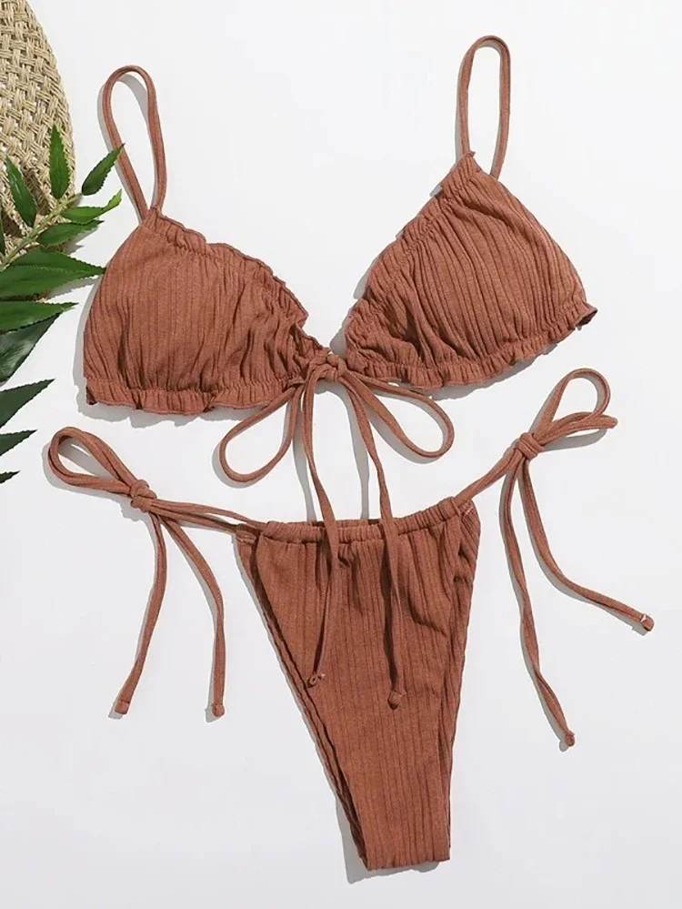 New 2024 Sexy Swimsuit Pit stripe Bikini Women Swimwear Bathing Suits Push Up Biquinis Bandage Beachwear Solid Bikini Sets
New 2024 Sexy Swimsuit Pit stripe Bikini Women Swimwear Bathing Suits Push Up Biquinis Bandage Beachwear Solid Bikini Sets