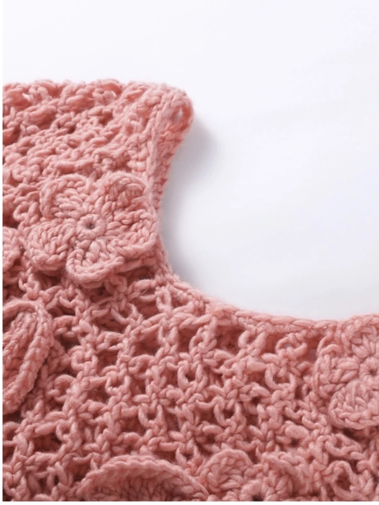 2025 Women Fashion Floral Crochet Open Knit Sweater Hollow Out Loose Long Sleeve Cropped Pullover Lady Chic Casual Knitwear
2025 Women Fashion Floral Crochet Open Knit Sweater Hollow Out Loose Long Sleeve Cropped Pullover Lady Chic Casual Knitwear