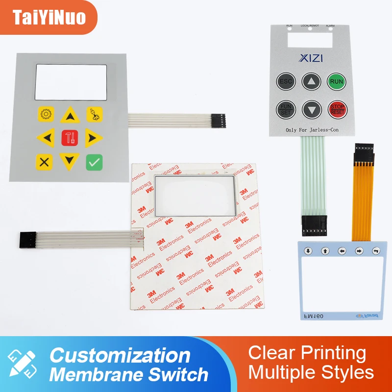 3x3 Tactile PET Membrane Switch,Metal Dome Tactile Switchs Polyester Custom Made Button Membrane Switch with 2.54mm Connector
3x3 Tactile PET Membrane Switch,Metal Dome Tactile Switchs Polyester Custom Made Button Membrane Switch with 2.54mm Connector
