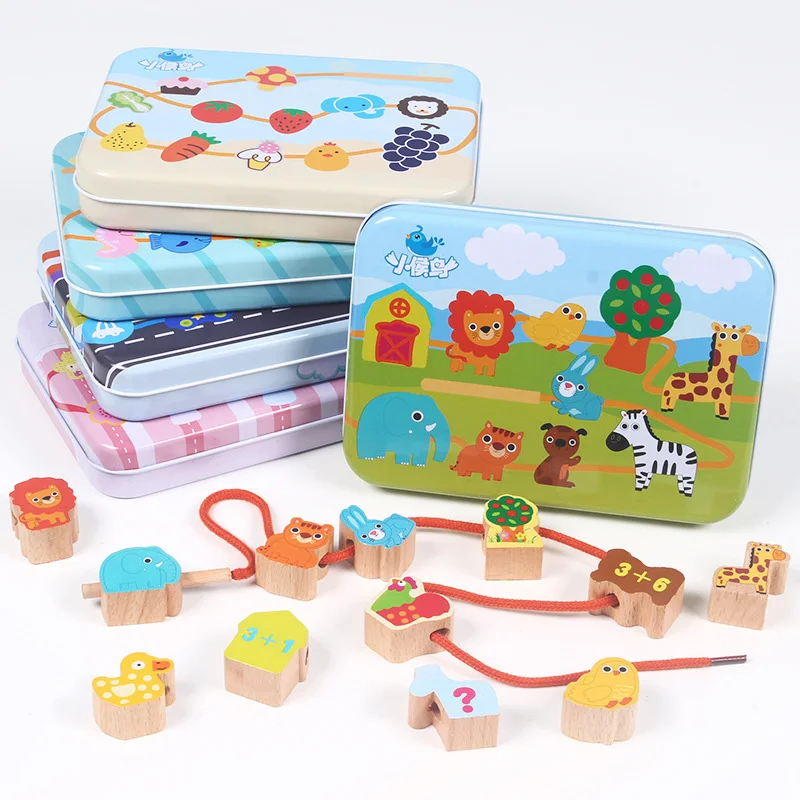 12 Pcs/Box Wooden Beaded Toy Baby DIY Threading Puzzy Toys Cartoon Animal Ocean Vehicle Montessori Educational Toy
12 Pcs/Box Wooden Beaded Toy Baby DIY Threading Puzzy Toys Cartoon Animal Ocean Vehicle Montessori Educational Toy