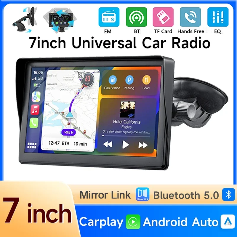 7Inch Portable Wireless Carplay Android Auto Car MP5 Player MIrrorlink BT FM USB TF Car Radio Reversing Image Vehicle Stereo 
7Inch Portable Wireless Carplay Android Auto Car MP5 Player MIrrorlink BT FM USB TF Car Radio Reversing Image Vehicle Stereo