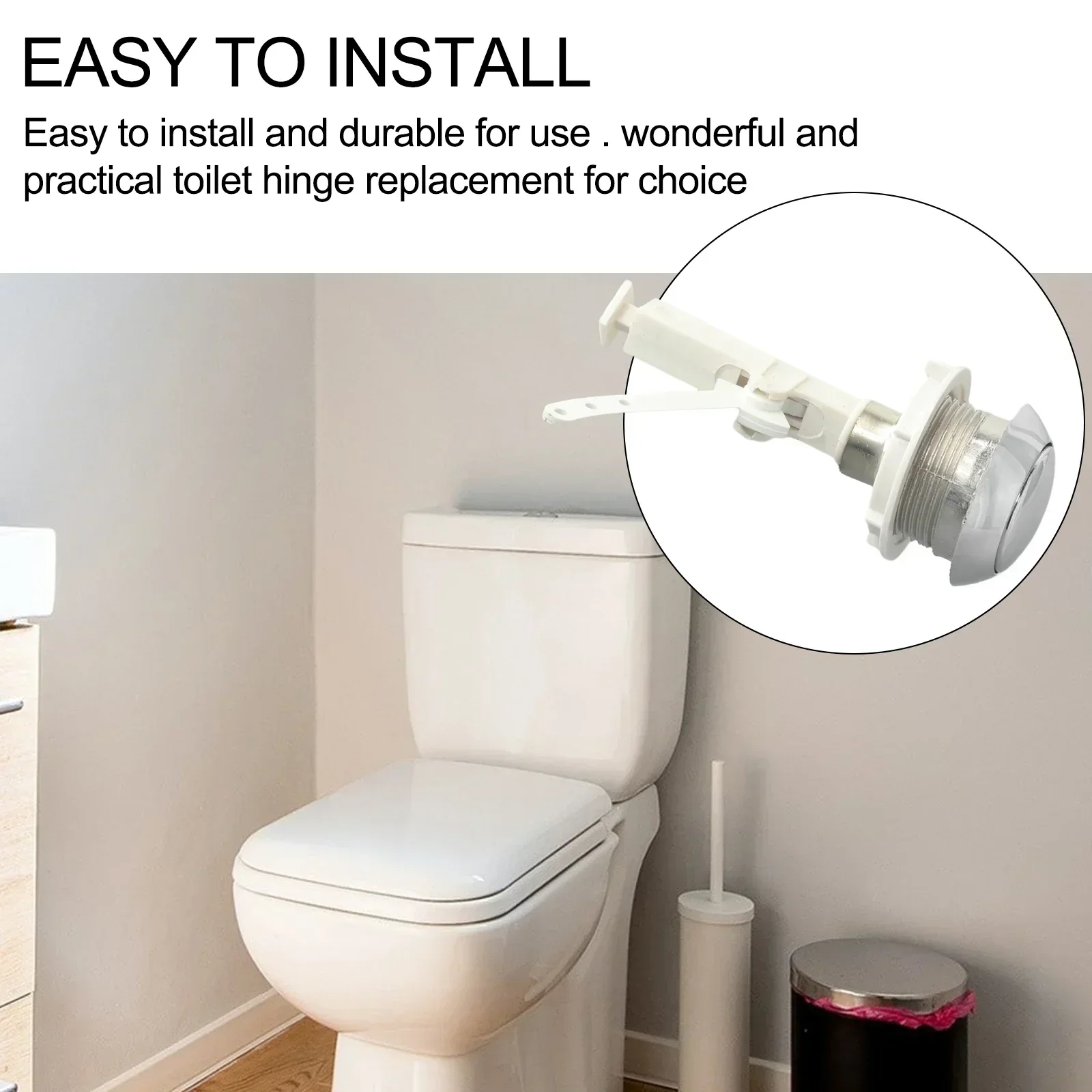 1PC Replacement Toilet Flush Button Flush Button Toilet Toilet Pressing Water Tank Water Tank Drain Button Toilet Accessories
1PC Replacement Toilet Flush Button Flush Button Toilet Toilet Pressing Water Tank Water Tank Drain Button Toilet Accessories