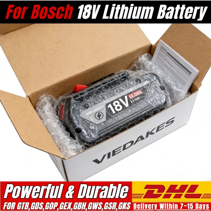 NEW 18V 10Ah Rechargeable Li-Ion Battery for Bosch 18V Power Tool Backup 12000mah Portable Replacement BAT609 Indicator Light
NEW 18V 10Ah Rechargeable Li-Ion Battery for Bosch 18V Power Tool Backup 12000mah Portable Replacement BAT609 Indicator Light