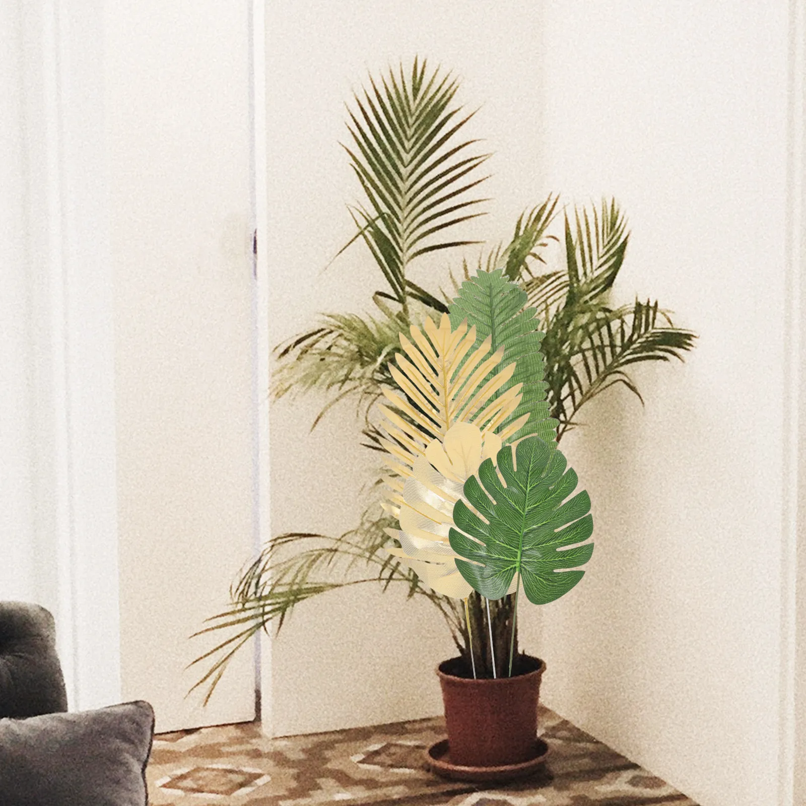 72Pcs Realistic Artificial Monstera Leaf Fake Leaves for Home Decor Tropical Party Decoration DIY Photo Prop Lifelike Faux Leaf
72Pcs Realistic Artificial Monstera Leaf Fake Leaves for Home Decor Tropical Party Decoration DIY Photo Prop Lifelike Faux Leaf