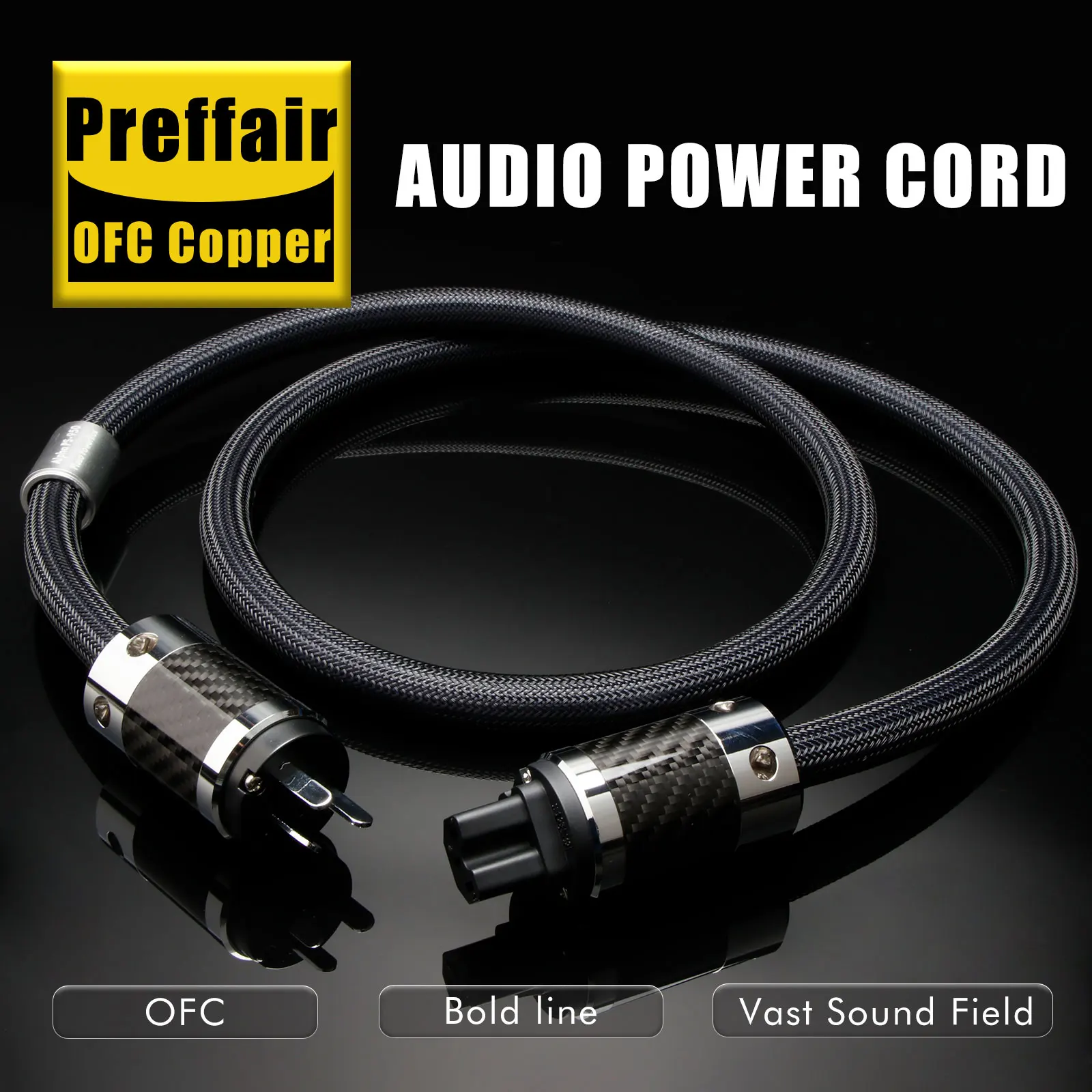Preffair Audiophile AU/EU/US Power Cable Hifi OCC Copper Power Audio Connector AC Power Supply Extension Cable
Preffair Audiophile AU/EU/US Power Cable Hifi OCC Copper Power Audio Connector AC Power Supply Extension Cable