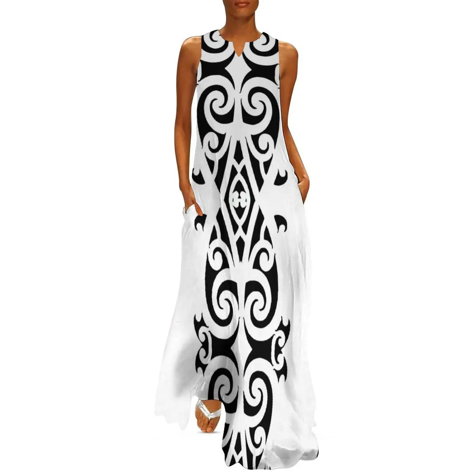 Black and White Bold Māori Design, Māori Art New Zealand Long Dress evening dress woman evening dresses luxury 2025 Dress
Black and White Bold Māori Design, Māori Art New Zealand Long Dress evening dress woman evening dresses luxury 2025 Dress