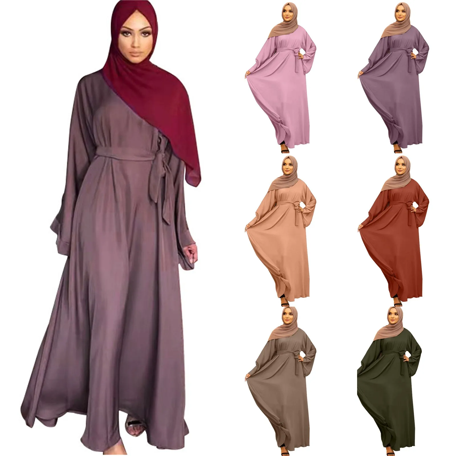 Women Muslim Dress 2023 Casual Dress Solid Flare Sleeve Abaya Islamic Arab Kaftan Classic Long Sleeve Neck Cover Elegant Dress
Women Muslim Dress 2023 Casual Dress Solid Flare Sleeve Abaya Islamic Arab Kaftan Classic Long Sleeve Neck Cover Elegant Dress
