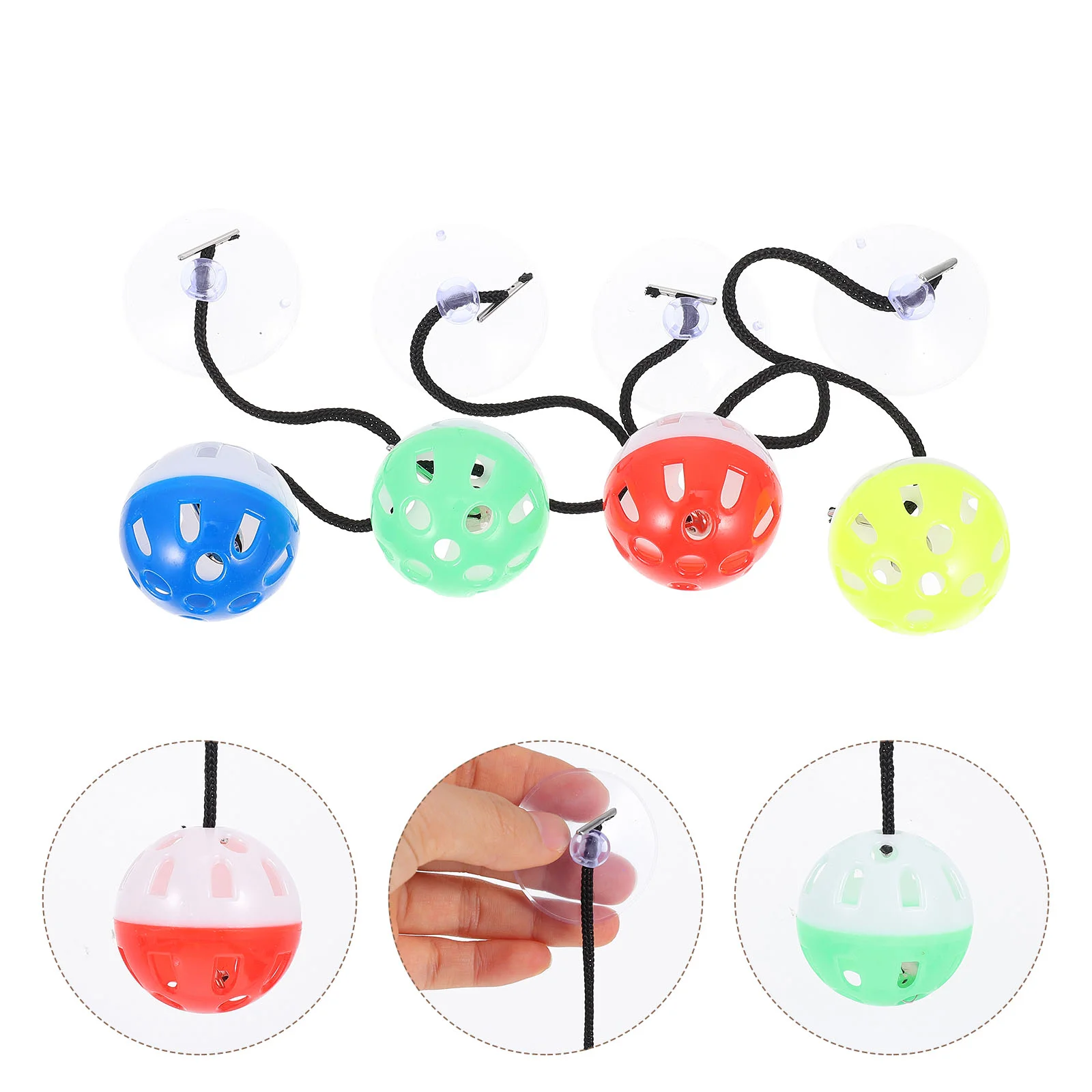 4 Pcs Lizard Toy Bearded Dragon Toys Plastic Bell Balls Fun Reptile with Suction Cup Rope Safe Odorless
4 Pcs Lizard Toy Bearded Dragon Toys Plastic Bell Balls Fun Reptile with Suction Cup Rope Safe Odorless