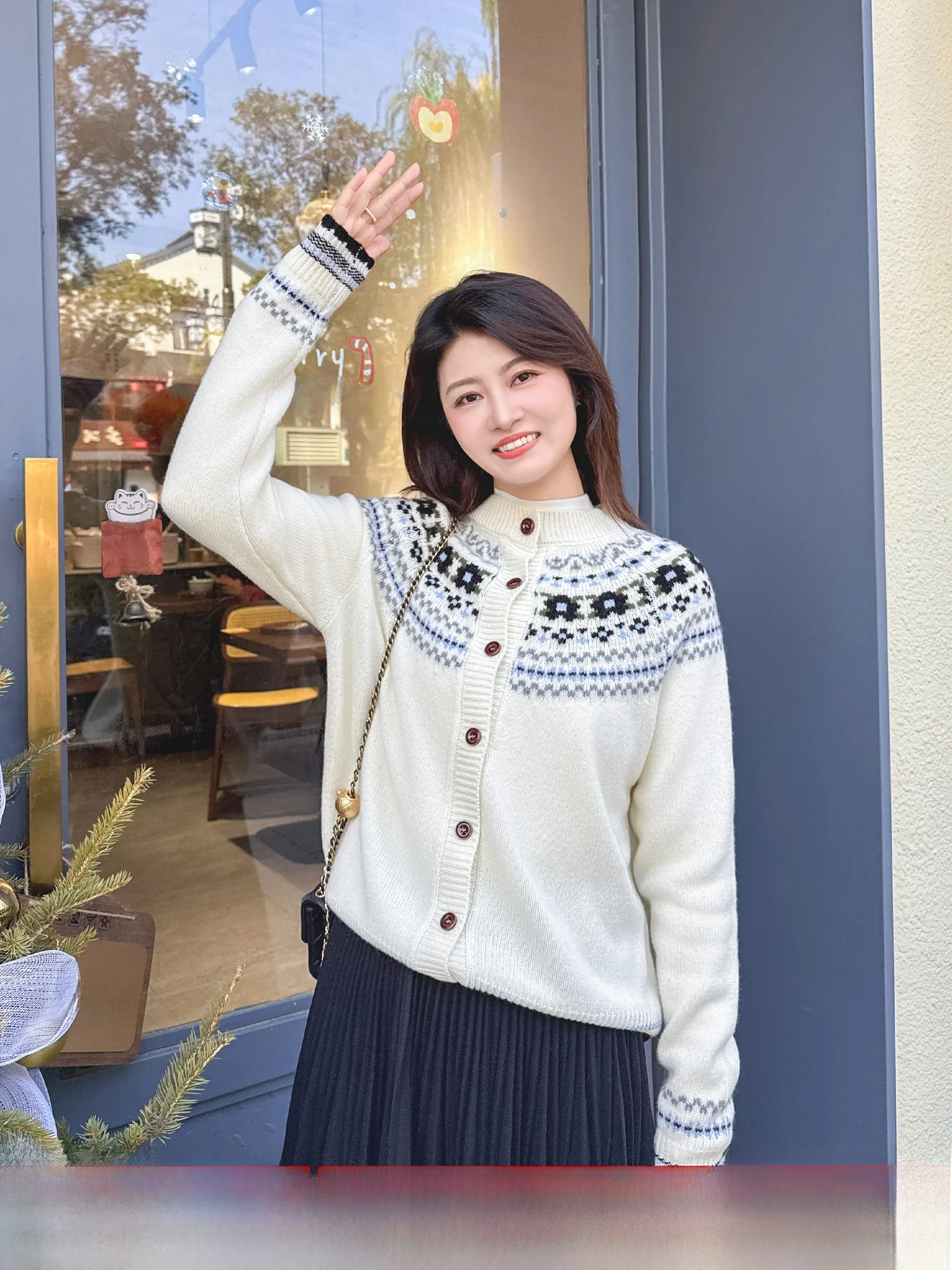 Женский кардиган Zillal Lazy, свободного кроя, из шерсти, с винтажным узором Фер-айл, повседневный, с геометрическим рисунком, длинный рукав
Женский кардиган Zillal Lazy, свободного кроя, из шерсти, с винтажным узором Фер-айл, повседневный, с геометрическим рисунком, длинный рукав