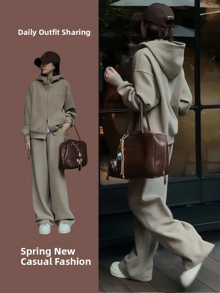 2026 Winter Faion Women's Hoodie Set round Nelined Sweatirts Casual Sports Sle Two-piece High Waist Long Pants
2026 Winter Faion Women's Hoodie Set round Nelined Sweatirts Casual Sports Sle Two-piece High Waist Long Pants