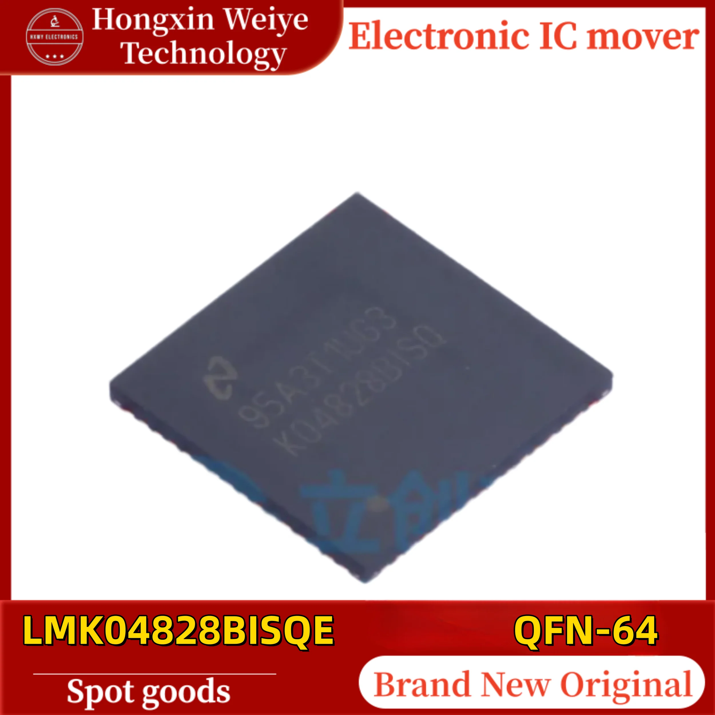 (1/5 pieces) LMK04828BISQE K04828BISQ QFN-64 Clock Generator Frequency Synthesizer IC Original Brand New In Stock Fast Shipping
(1/5 pieces) LMK04828BISQE K04828BISQ QFN-64 Clock Generator Frequency Synthesizer IC Original Brand New In Stock Fast Shipping
