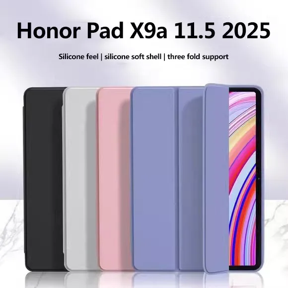 Soft Silicone Case For Honor Pad X9a 11.5 inch 2025 X8a 11” 2024 X9 X8 Pro 11.5 X8 Lite 9.7 Trifold Stand Full Protective Cover
Soft Silicone Case For Honor Pad X9a 11.5 inch 2025 X8a 11” 2024 X9 X8 Pro 11.5 X8 Lite 9.7 Trifold Stand Full Protective Cover