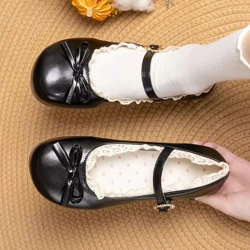 Spring Autumn Pink White Mary Janes Flat Shoes Woman Round Toe Buckle Strap Lolita Girls Student Ballet Flats Plus Size
Spring Autumn Pink White Mary Janes Flat Shoes Woman Round Toe Buckle Strap Lolita Girls Student Ballet Flats Plus Size