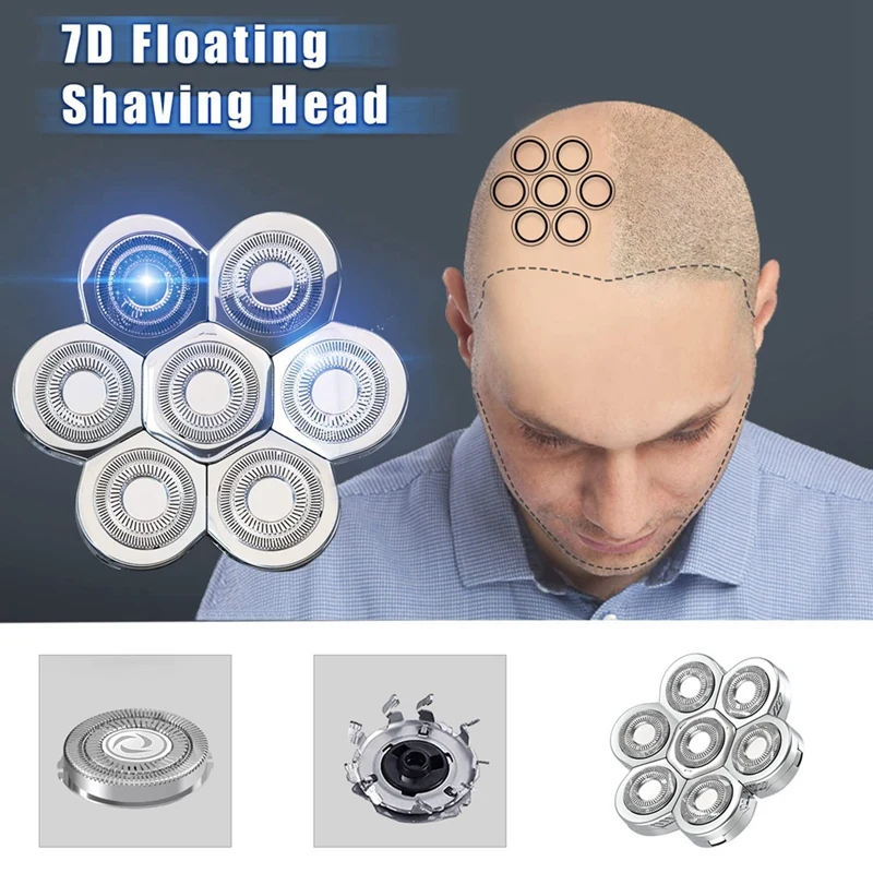 Y21A 7D Electric Shaver Replacement Head L Waterproof Razor Blade Flexible Cutter Floating Face Beard Shaver Blade Head
Y21A 7D Electric Shaver Replacement Head L Waterproof Razor Blade Flexible Cutter Floating Face Beard Shaver Blade Head