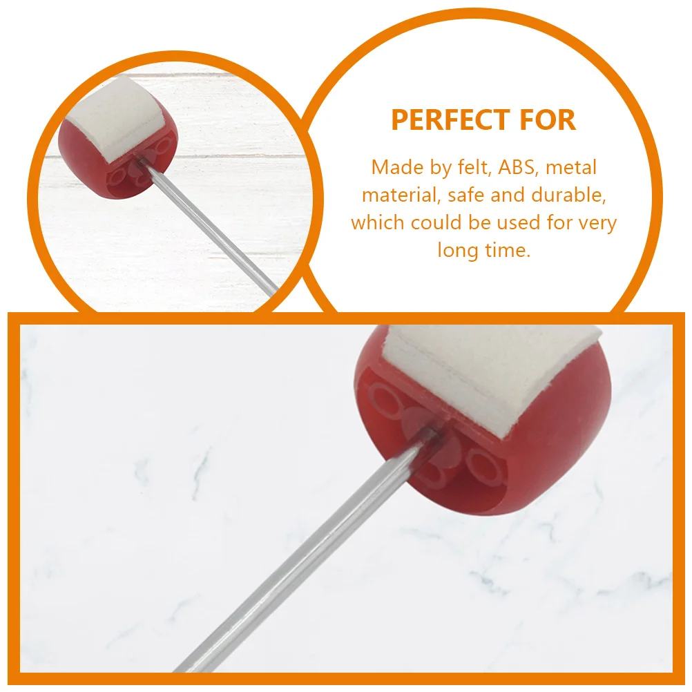 2 Pcs Hammer Head Percussion Instrument Drum Mallets Accessories Drums Felt Kick Pedal Foot Parts
2 Pcs Hammer Head Percussion Instrument Drum Mallets Accessories Drums Felt Kick Pedal Foot Parts