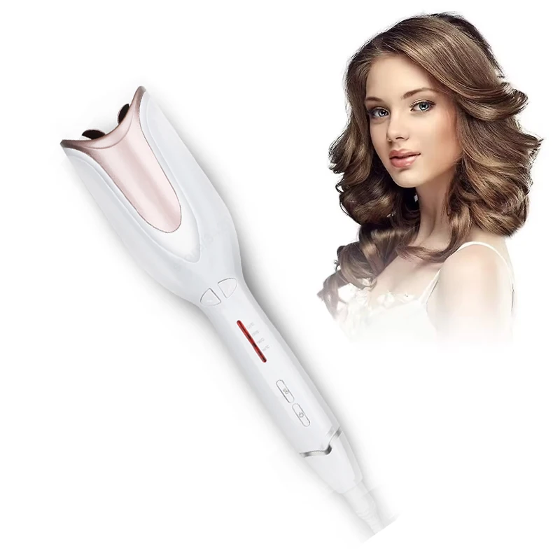 Professional White Automatic Hair Curler Rose Gold Rotating Curling Iron Ceramic Ionic Fast Heating for Beach Waves
Professional White Automatic Hair Curler Rose Gold Rotating Curling Iron Ceramic Ionic Fast Heating for Beach Waves