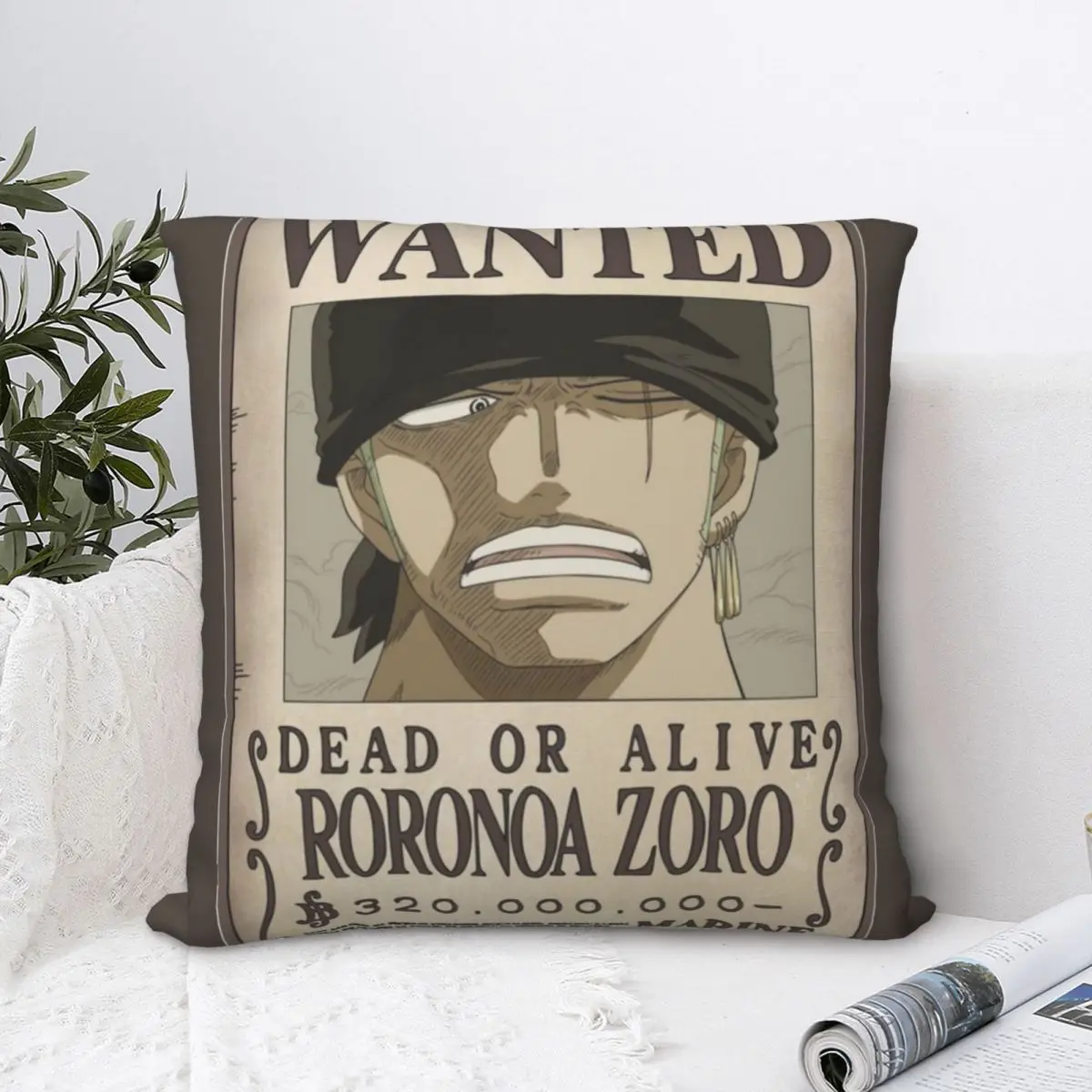 Zoro Wanted Square Pillowcase Polyester Pillow Cover Velvet Cushion Decor Comfort Throw Pillow For Home Sofa
Zoro Wanted Square Pillowcase Polyester Pillow Cover Velvet Cushion Decor Comfort Throw Pillow For Home Sofa