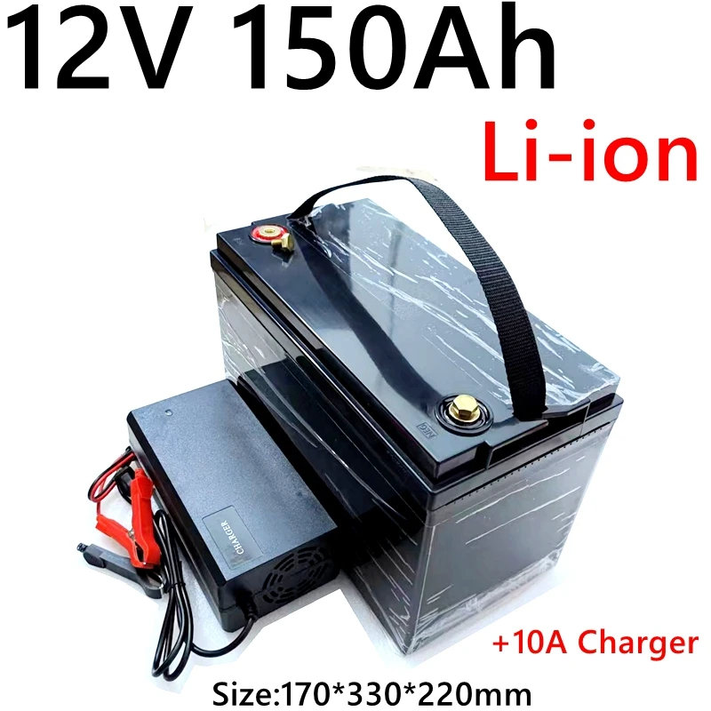 waterproof 12v 150ah lithium ion Rechargeable bateria 12V li ion 18650 BMS for Inverter solar energy Trailer + 10A Charger
waterproof 12v 150ah lithium ion Rechargeable bateria 12V li ion 18650 BMS for Inverter solar energy Trailer + 10A Charger