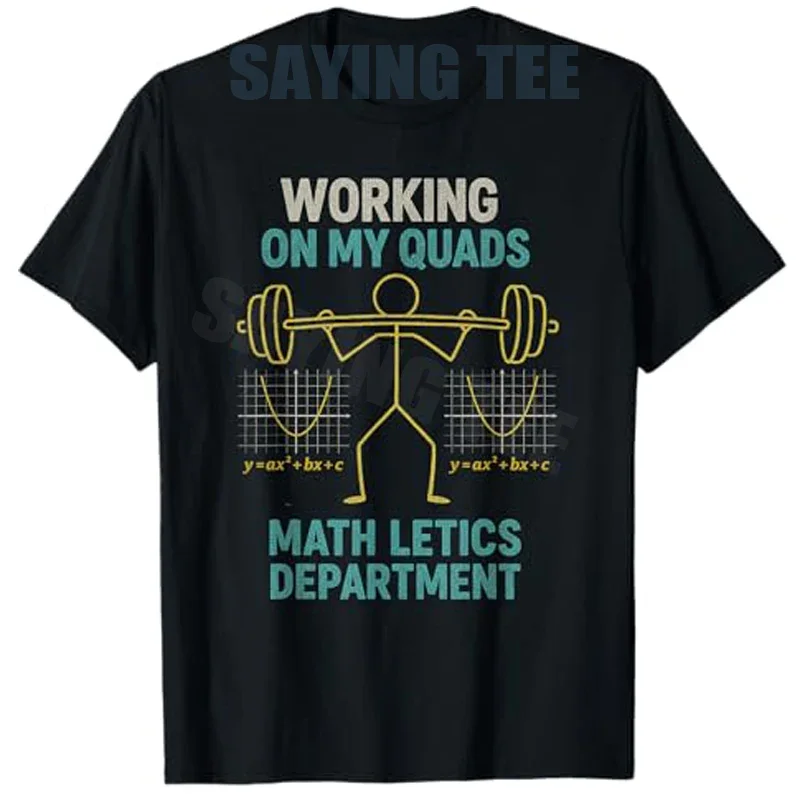 Working On My Quads Math Letics Funny Algebra Pun Graphic Tee Breathable Cotton T-Shirt for Workouts
Working On My Quads Math Letics Funny Algebra Pun Graphic Tee Breathable Cotton T-Shirt for Workouts