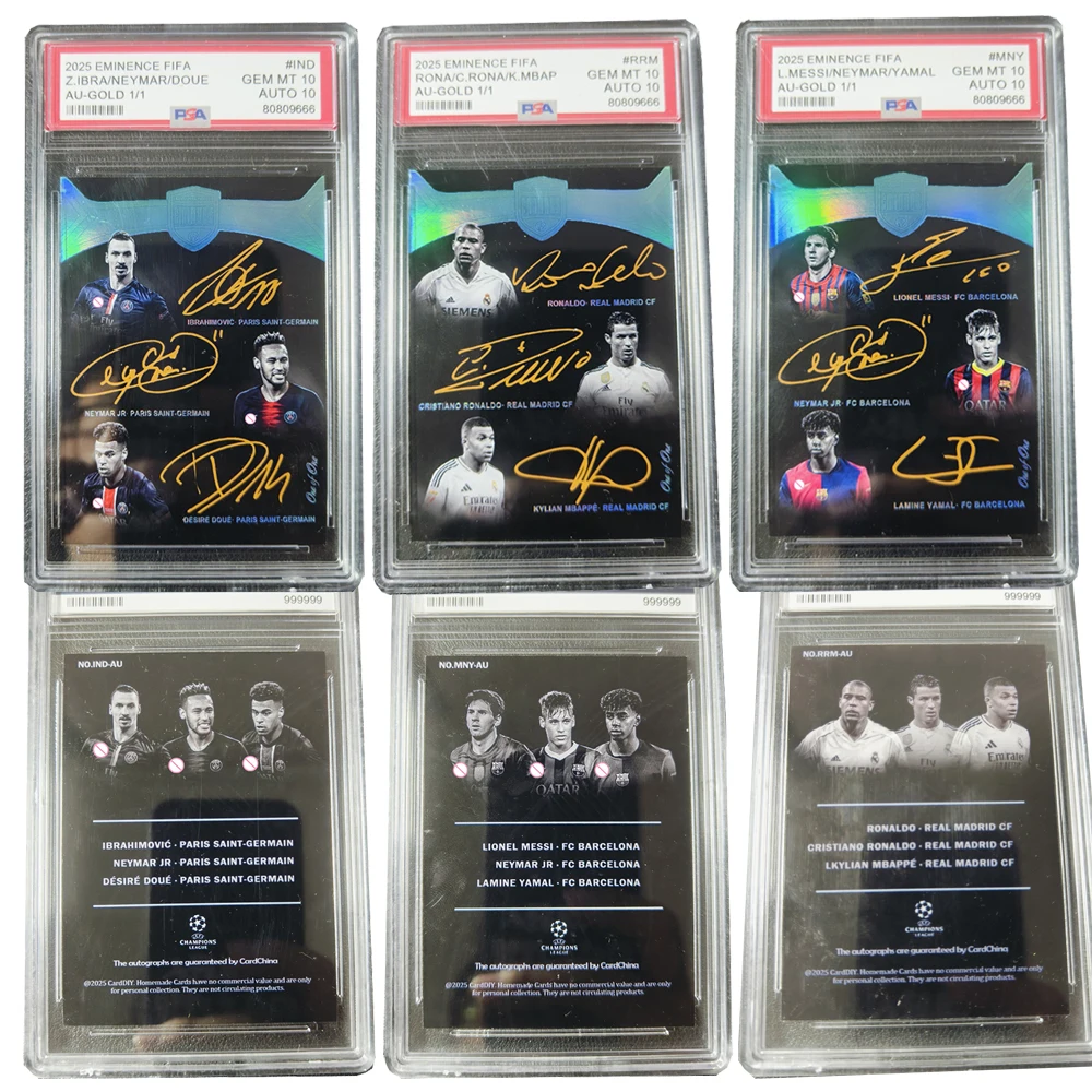 PANINI DIY домашняя золотая подпись Коллекционная карточка кирпич Криштиану Роналду Месси Мпиappe Ямал Неймар Футбольный мальчикРождественский подарок
PANINI DIY домашняя золотая подпись Коллекционная карточка кирпич Криштиану Роналду Месси Мпиappe Ямал Неймар Футбольный мальчикРождественский подарок