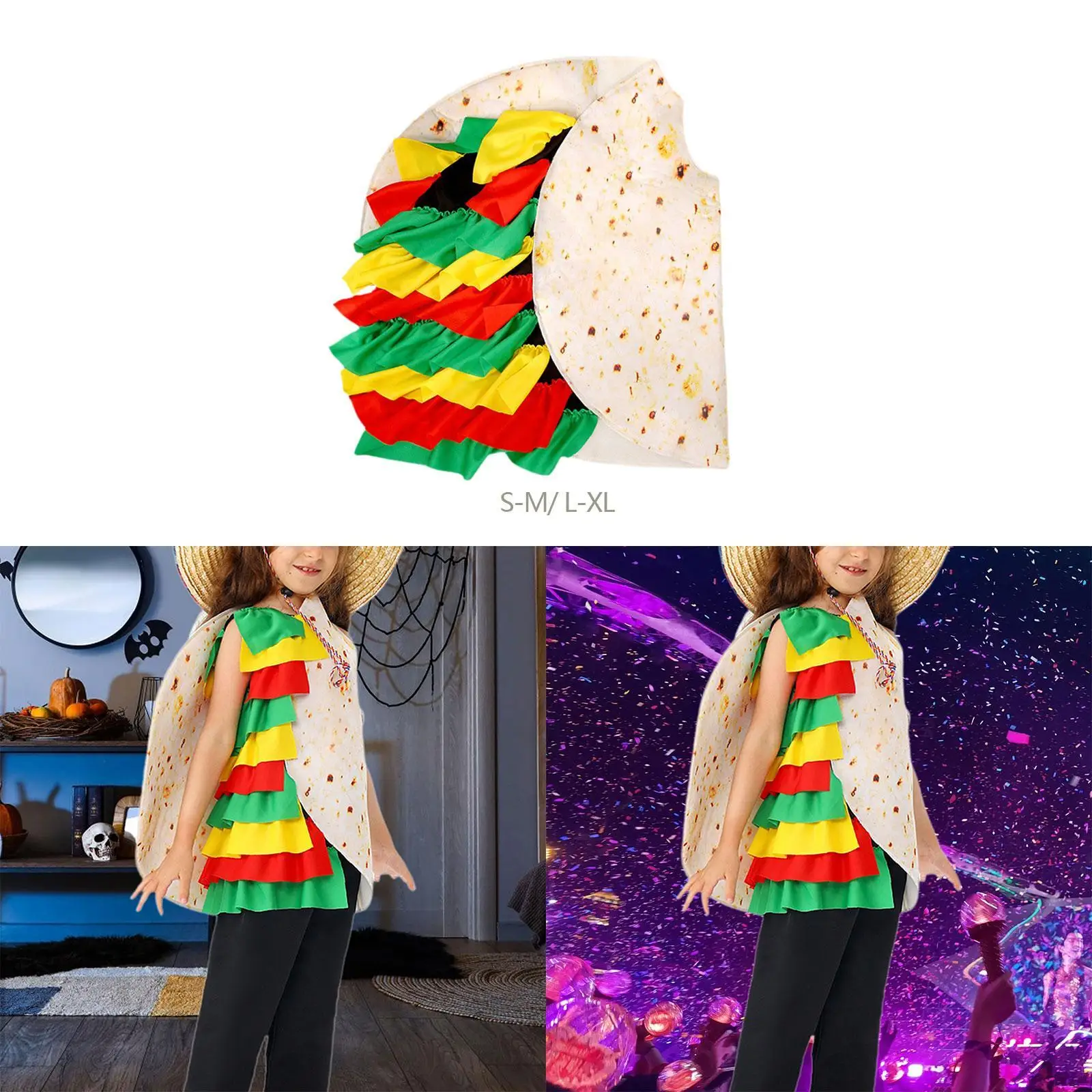 Burritos Costume Gift Cosplay Creative Funny Food Costume Halloween Decoration for Carnival Birthday Theme Party Festival
Burritos Costume Gift Cosplay Creative Funny Food Costume Halloween Decoration for Carnival Birthday Theme Party Festival
