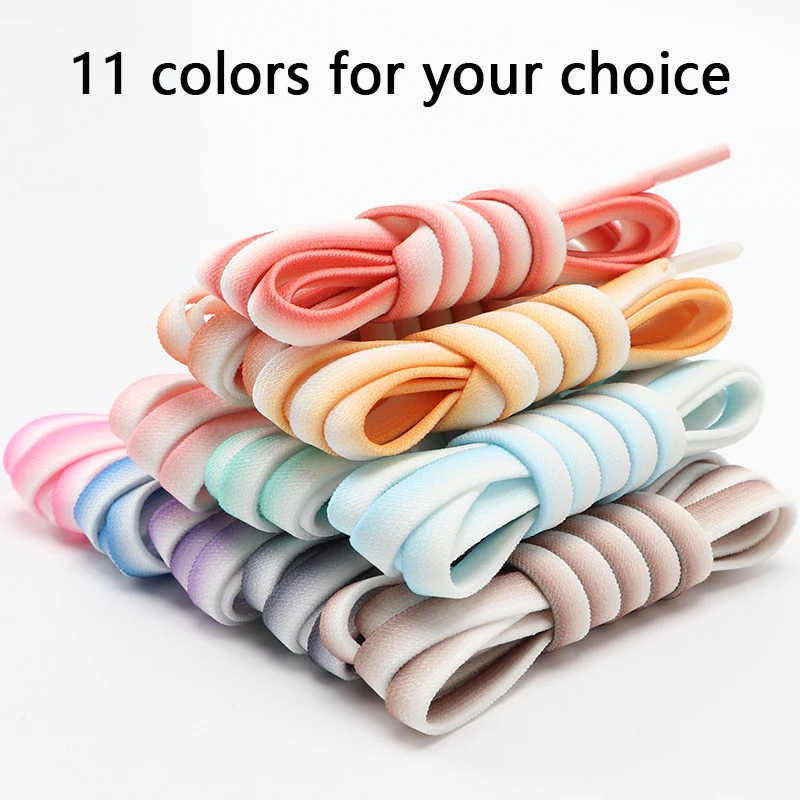 Gradient Rubber Laces for Sneakers No Tie Shoe Laces Flat Canvas Shoelaces Without Ties Colorful Rubber Bands Shoelace Women Men
Gradient Rubber Laces for Sneakers No Tie Shoe Laces Flat Canvas Shoelaces Without Ties Colorful Rubber Bands Shoelace Women Men