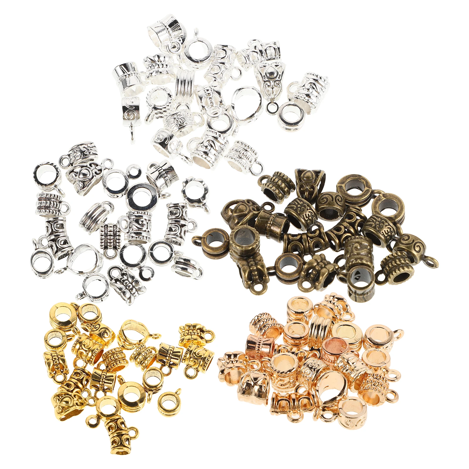 100pcs Alloy Bracelet Necklace Components Zinc Bail Beads Connectors DIY Jewelry Supplies Pendant Accessories Charm Decorative
100pcs Alloy Bracelet Necklace Components Zinc Bail Beads Connectors DIY Jewelry Supplies Pendant Accessories Charm Decorative