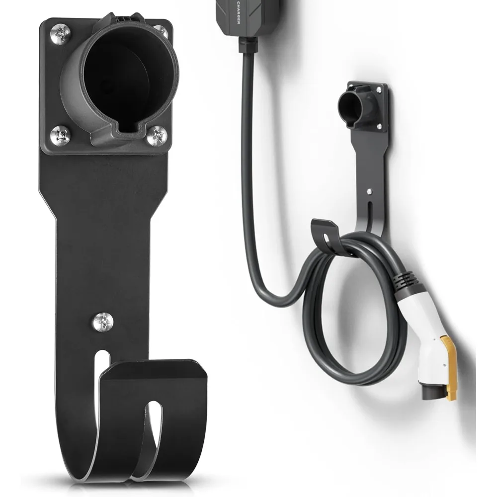EV Charger Holder SAE J1772 Nozzle Holster Dock and J-Hook Combination Wall Mount, EVSE Electric Vehicle Car Charger Cable Organizer EV Charger Cord Wall Hook Cable Holder J1772 Connector
EV Charger Holder SAE J1772 Nozzle Holster Dock and J-Hook Combination Wall Mount, EVSE Electric Vehicle Car Charger Cable Organizer EV Charger Cord Wall Hook Cable Holder J1772 Connector