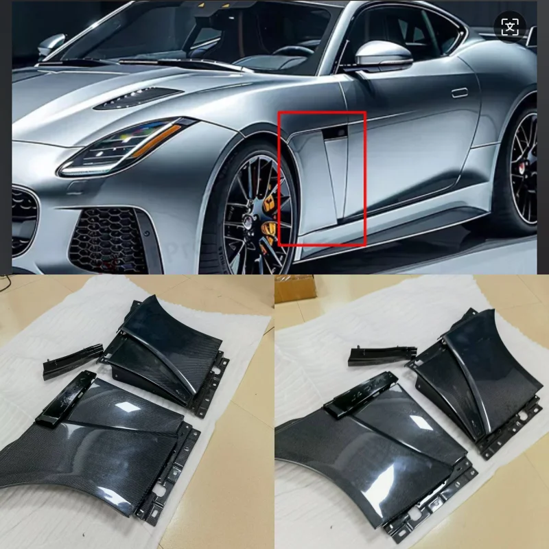 Для Jaguar F-Type 6.0 SVR: боковые бамперы, передние крылья, брызговики из углеродного волокна
Для Jaguar F-Type 6.0 SVR: боковые бамперы, передние крылья, брызговики из углеродного волокна