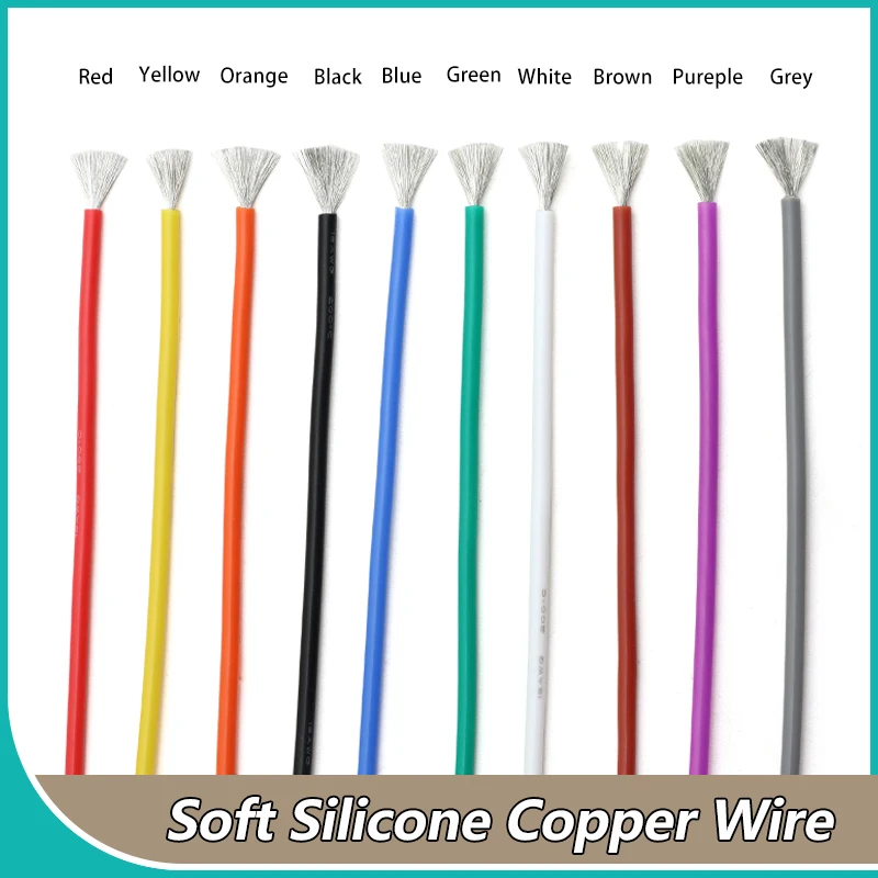 Super Soft Silicone Rubber Copper Wire 30/28/26/24/22/20AWG High Temperature Flexible Electrical Power Cable DIY LED Light Wires
Super Soft Silicone Rubber Copper Wire 30/28/26/24/22/20AWG High Temperature Flexible Electrical Power Cable DIY LED Light Wires