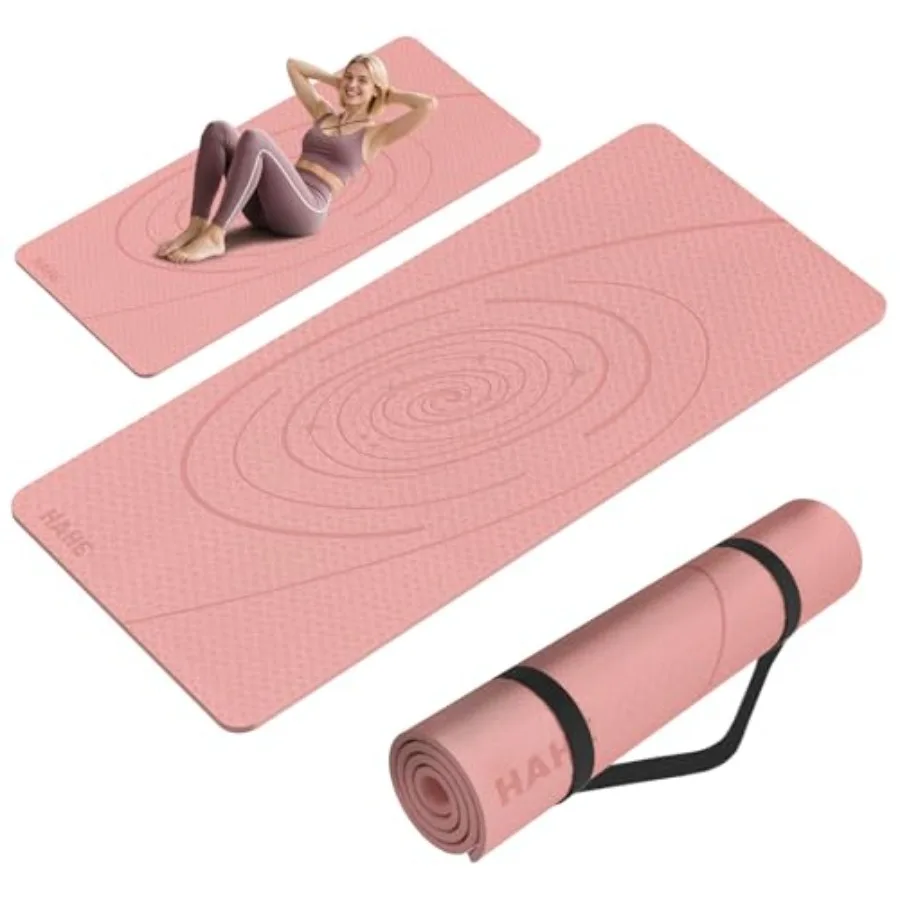 Large Yoga Mat Thick, 76"x32"x0.31"Wide POE Exercise Mat with Non-Slip Surface and Carry Strap, Anti-Tear Workout Mat for Yoga,
Large Yoga Mat Thick, 76"x32"x0.31"Wide POE Exercise Mat with Non-Slip Surface and Carry Strap, Anti-Tear Workout Mat for Yoga,