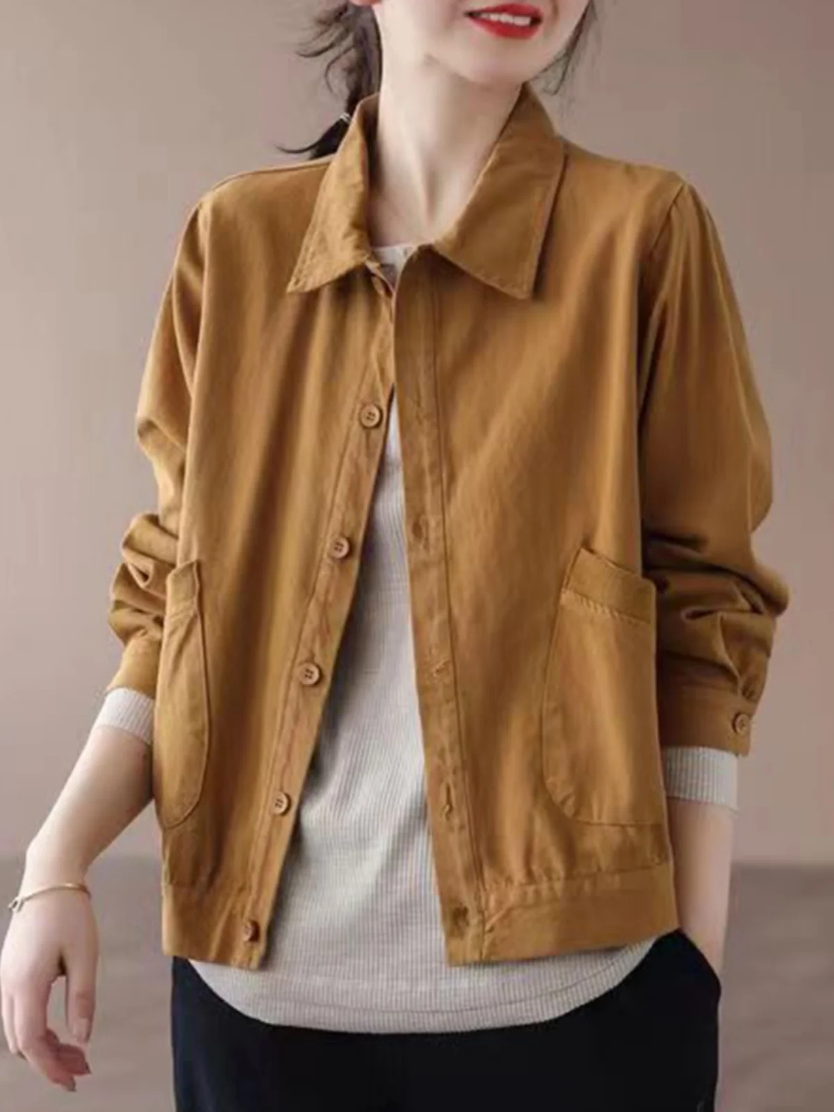 Casual Loose Cotton Outerwear Simple Color Large Size Autumn Winter New Sle Japanese Sle Commute Sle Collar ...
Casual Loose Cotton Outerwear Simple Color Large Size Autumn Winter New Sle Japanese Sle Commute Sle Collar ...