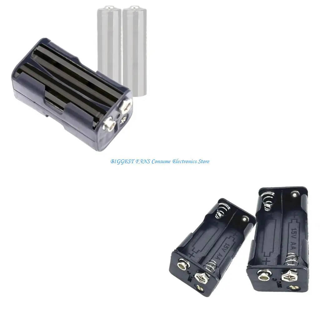 Lightweight Black Plastic Box 4xAA Battery Holder 9V Enclosures Simple Installation Case Suitable for Remotes Control
Lightweight Black Plastic Box 4xAA Battery Holder 9V Enclosures Simple Installation Case Suitable for Remotes Control