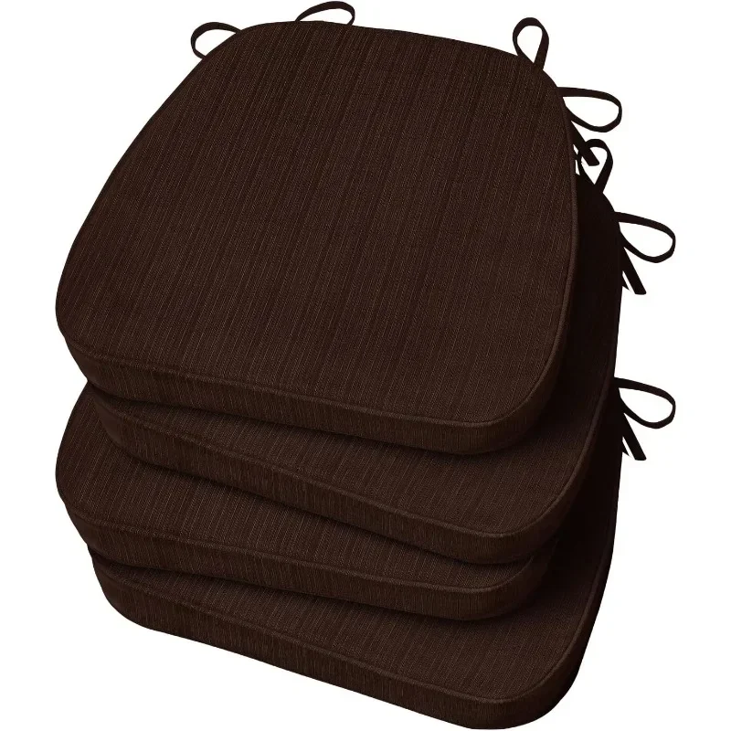 Chair Cushions for Dining Chairs 4 Pack, D-Shaped Kitchen Chair Cushions with Ties Set of 4, 2.5" Thick Seat Cushions for Dining
Chair Cushions for Dining Chairs 4 Pack, D-Shaped Kitchen Chair Cushions with Ties Set of 4, 2.5" Thick Seat Cushions for Dining
