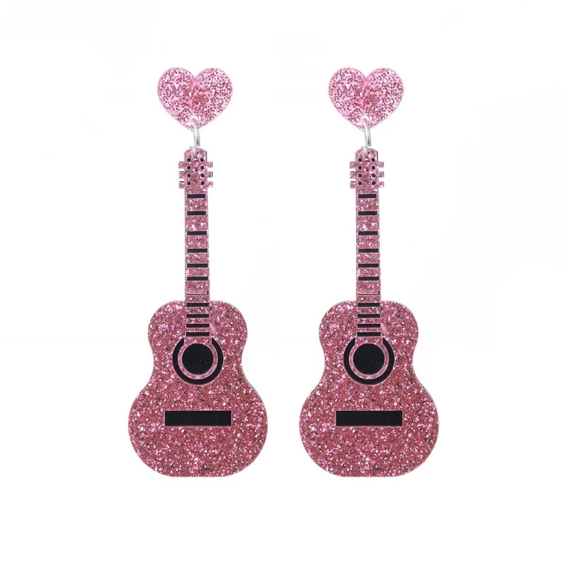 Classical Electric Guitar Acrylic Earrings For Women Music Festival Musical Instrument Drop Dangle Earring
Classical Electric Guitar Acrylic Earrings For Women Music Festival Musical Instrument Drop Dangle Earring
