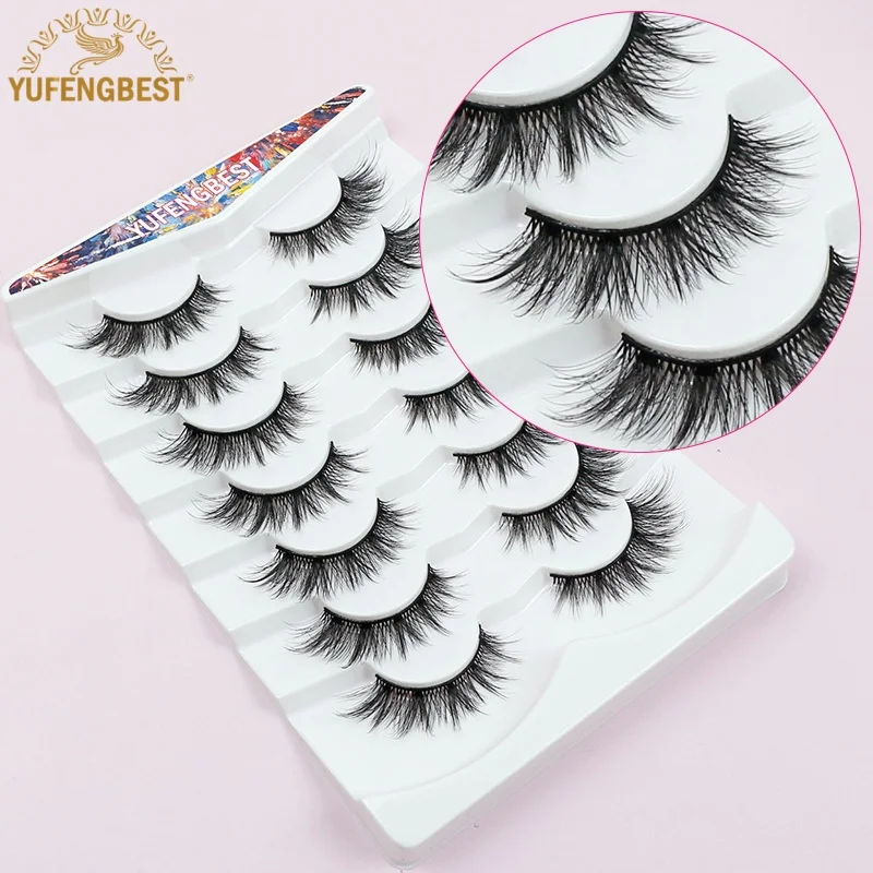 YUFENGBEST 7Pairs 16mm Hot Styles Cat Eye Lash Natural Thick Fluffy Faux Cilios 3D Mink Eyelashes Extension Cotton Thread Lashes
YUFENGBEST 7Pairs 16mm Hot Styles Cat Eye Lash Natural Thick Fluffy Faux Cilios 3D Mink Eyelashes Extension Cotton Thread Lashes