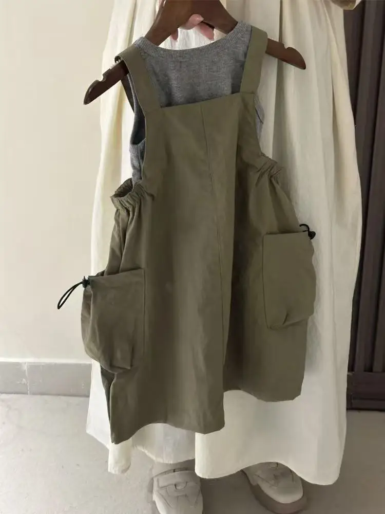 Girls Summer Outfit Set Pure Color Bib Dress + T-shirt 2-Piece Ensemble Children's Clothing
Girls Summer Outfit Set Pure Color Bib Dress + T-shirt 2-Piece Ensemble Children's Clothing