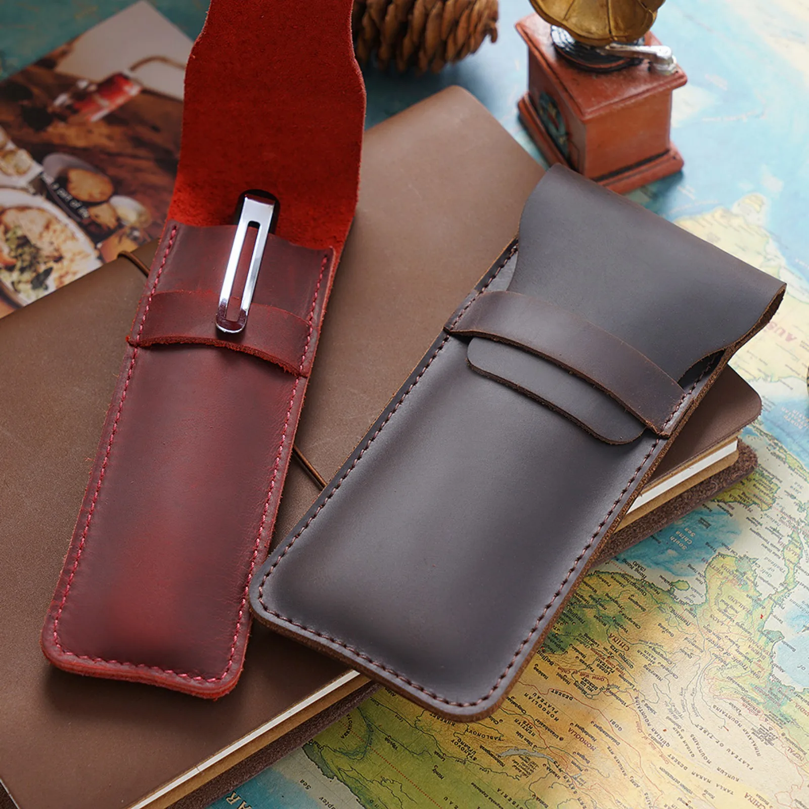 Premium Leather Pen Holder Pencil Case Retro Genuine Cowhide Pen Bag Pencil Pouch Durable Sleek Leather Single Pen Sleeve
Premium Leather Pen Holder Pencil Case Retro Genuine Cowhide Pen Bag Pencil Pouch Durable Sleek Leather Single Pen Sleeve